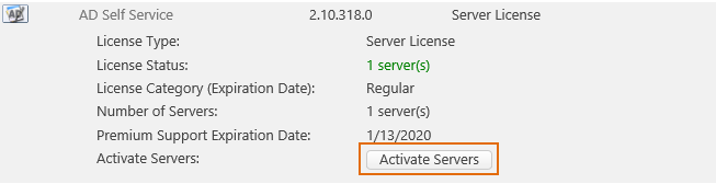 Activate Server License
