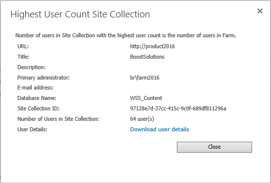 Maximum users in all site collection