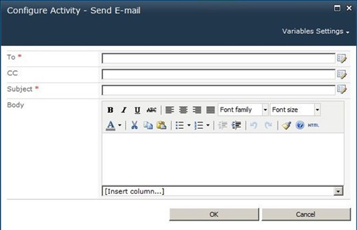 SharePoint workflow sends email to users.